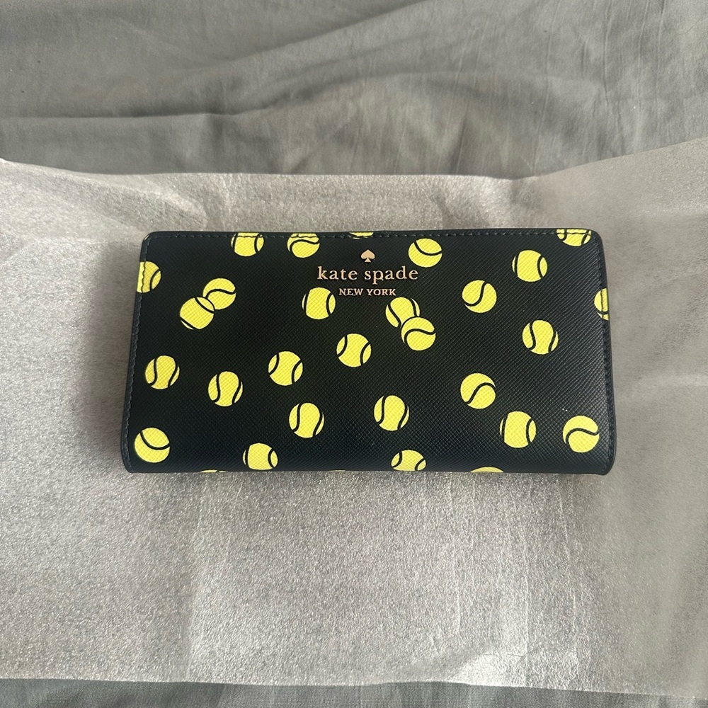 NWT Kate Spade wallet with tennis print